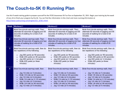 The Couch-to-5K &reg; Running Plan