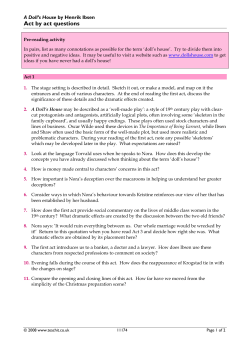 Act by act questions