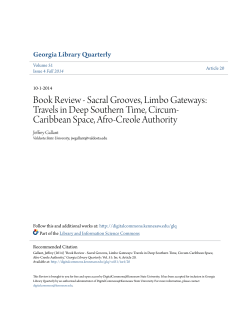 Sacral Grooves, Limbo Gateways: Travels in Deep Southern Time