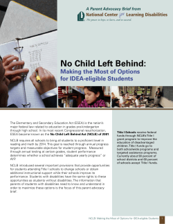 NCLB Parent Advocacy