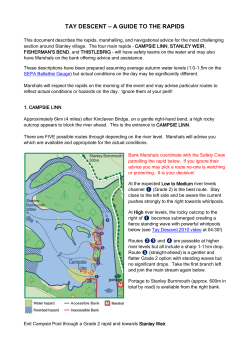 TAY DESCENT &ndash; A GUIDE TO THE RAPIDS