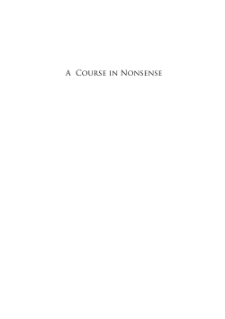 A Course in Nonsense