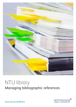 Managing bibliographic references