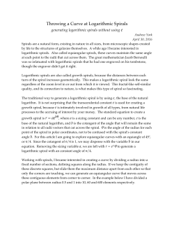 Throwing a Curve at Logarithmic Spirals