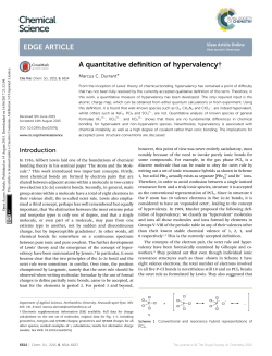 A quantitative definition of hypervalency - RSC Publishing