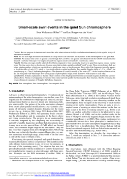 Small-scale swirl events in the quiet Sun chromosphere