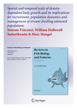 Spatial and temporal scale of density- dependent