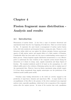 Chapter 4 Fission fragment mass distribution