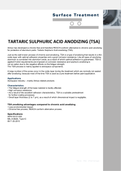 tartaric sulphuric acid anodizing (tsa)