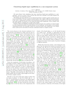 Closed-loop liquid-vapor equilibrium in a one