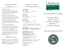 Informational Guide to using benefits at Clarkson