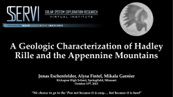 A Geologic Characterization of Hadley Rille and the