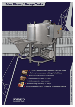 Brine Mixers / Storage Tanks