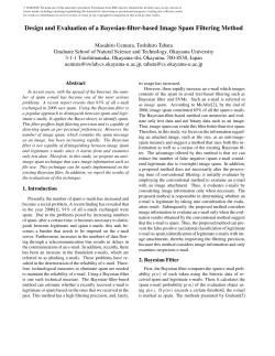 Design and Evaluation of a Bayesian-filter