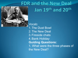 FDR and the New Deal