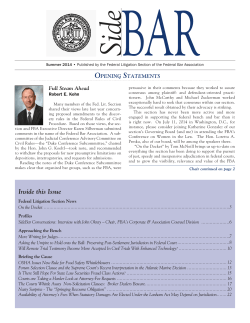 2014 Summer - Federal Bar Association