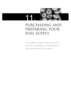 CMHC Purchasing and Preparing Your Fuel Supply