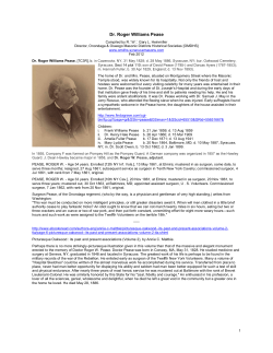 Dr. Roger Williams Pease - Onondaga and Oswego Masonic District