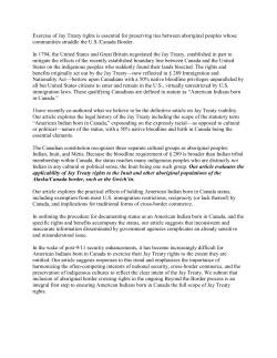 Jay Treaty - Alaska Bar Association