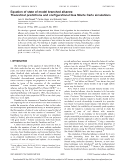 Equation of state of model branched alkanes: Theoretical