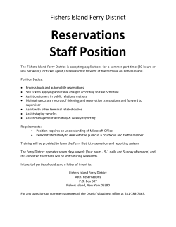 Summer Reservationists