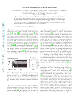 Non-Newtonian viscosity of E