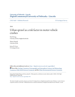 Urban sprawl as a risk factor in motor vehicle crashes