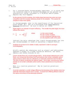 Chem 321 Name Answer Key D. Miller 1. For a reversed