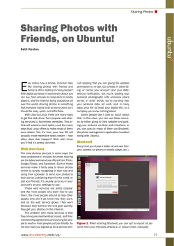 Sharing Photos with Friends, on Ubuntu!