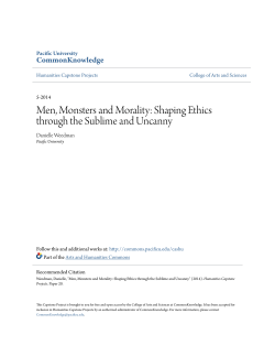 Men, Monsters and Morality: Shaping Ethics
