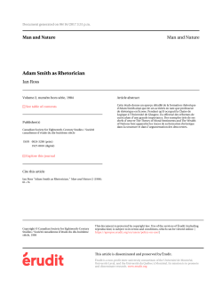 Adam Smith as Rhetorician