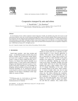 Cooperative transport by ants and robots