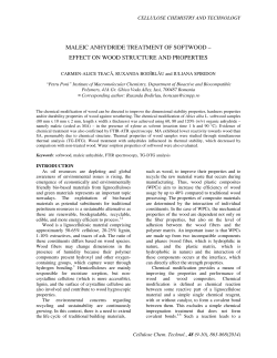 maleic anhydride treatment of softwood &ndash; effect on wood structure