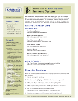 Immune System - KidsHealth in the Classroom