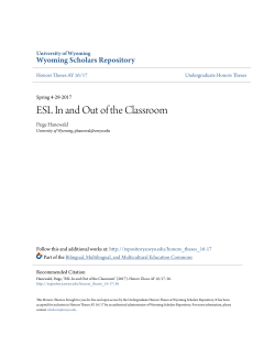 ESL In and Out of the Classroom