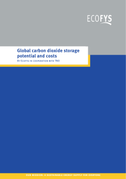 Global carbon dioxide storage potential and costs