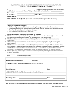 Madison Village at Charter Colony Homeowners` Association, Inc