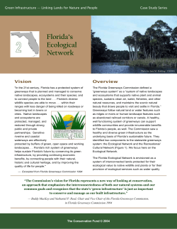 Florida`s Ecological Network