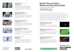 Nordic Film and Video Programme