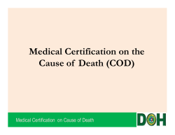 Medical Certification on the Cause of Death