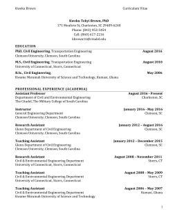 Cover Letter - The Citadel