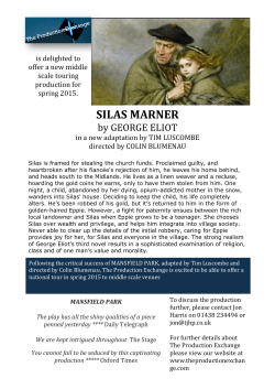 silas marner - The Production Exchange
