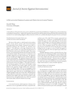 Journal of Ancient Egyptian Interconnections