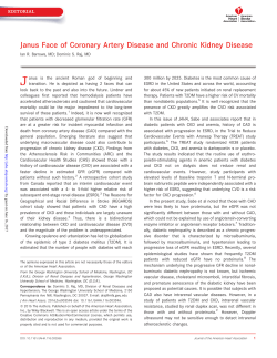 Janus Face of Coronary Artery Disease and Chronic Kidney Disease