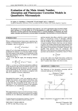 Evaluation of the main atomic number, absorption and