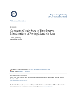 Comparing Steady State to Time Interval Measurements of Resting