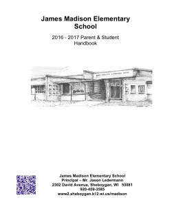 James Madison Handbook 2016 2017