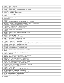 Song List in PDF - Digital Eden Entertainment