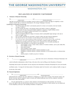 declaration of domestic partnership