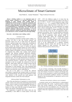 Microclimate of Smart Garment